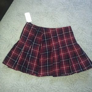 Forever 21 pleated plaid skirt